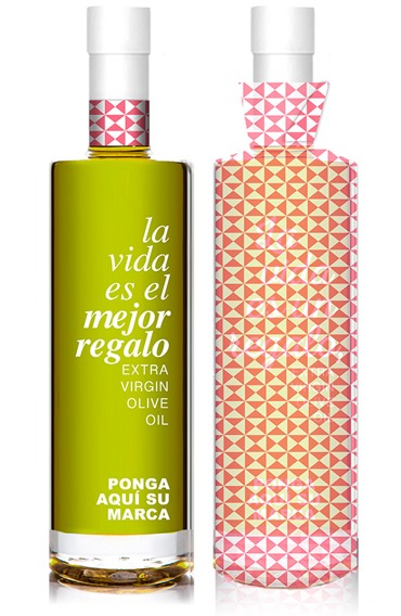 The gift of life range with personalised transparent Re-present label + tissue wrapping paper